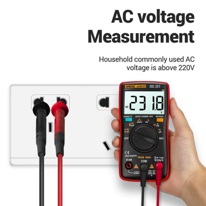 ANENG AN8009 NVC Digital Display Multimeter, Specification: Standard with Cable(Blue) - Current & Voltage Tester by ANENG | Online Shopping UK | buy2fix