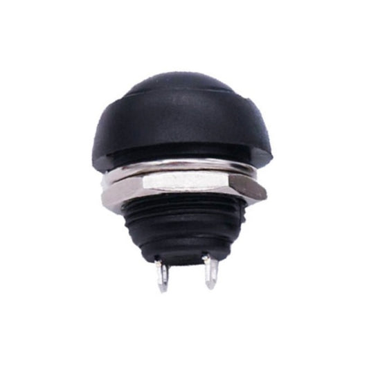 10 PCS Small Waterproof Self-Reset Button Switch(Black) - Consumer Electronics by buy2fix | Online Shopping UK | buy2fix