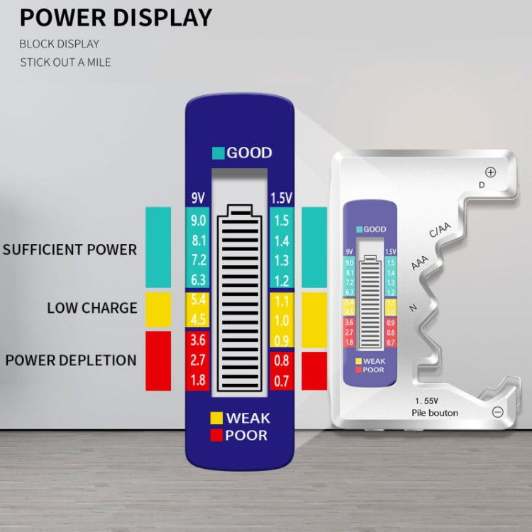 ANENG 1.5V/9V Battery Power Voltage Detector(Silver) - Battery & Resistance Tester by ANENG | Online Shopping UK | buy2fix