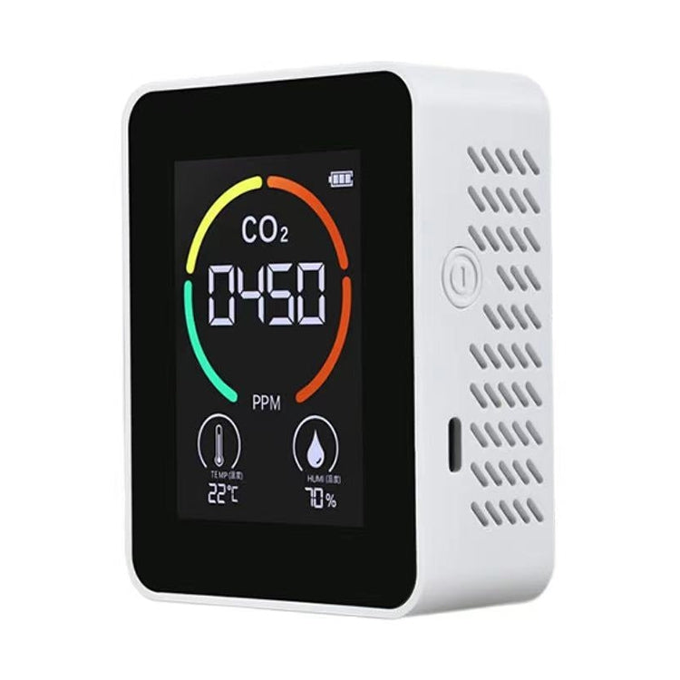 XY-T01 Temperature Humidity Display CO2 Meter Carbon Dioxide Air Quality Detector(Semiconductor White) - Consumer Electronics by buy2fix | Online Shopping UK | buy2fix