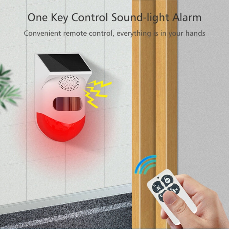 Outdoor Waterproof Solar Infrared Alarm, Spec: Recording - Security by buy2fix | Online Shopping UK | buy2fix