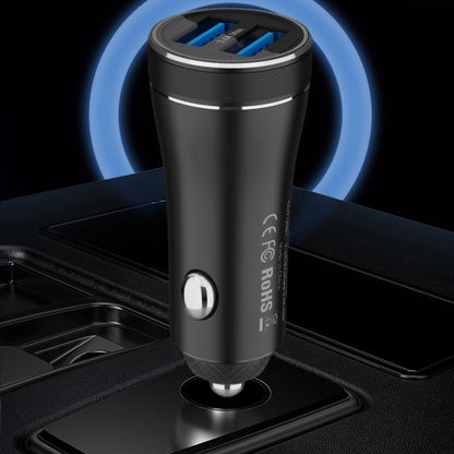 QIAKEY BK919 Dual Ports Fast Charge Car Charger - Car Charger by QIAKEY | Online Shopping UK | buy2fix