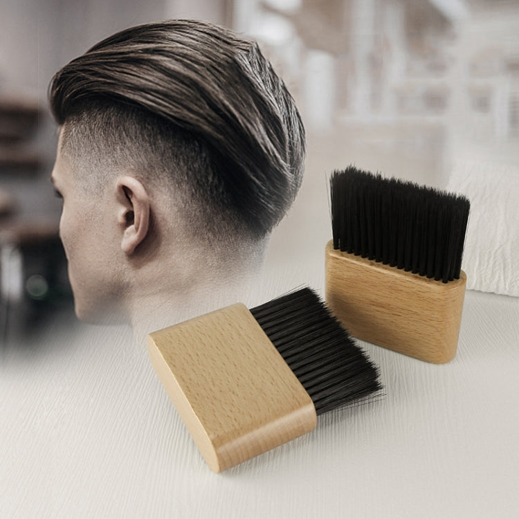2 PCS Flat Shredded Hair Brush Haircut And Neck Cleaning Brush(Wood Color) - Hair Trimmer by buy2fix | Online Shopping UK | buy2fix