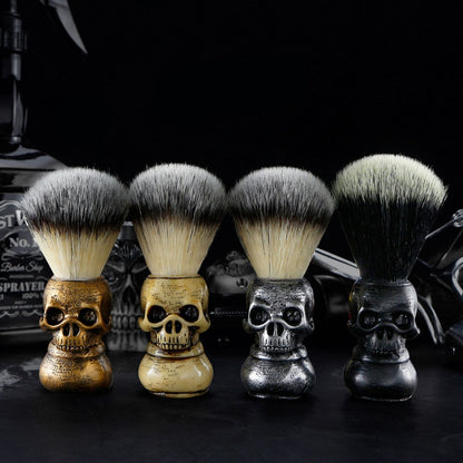 Skull Cleansing Shaving and Foaming Tools, Color Classification: Beard Brush Golden - Hair Trimmer by buy2fix | Online Shopping UK | buy2fix