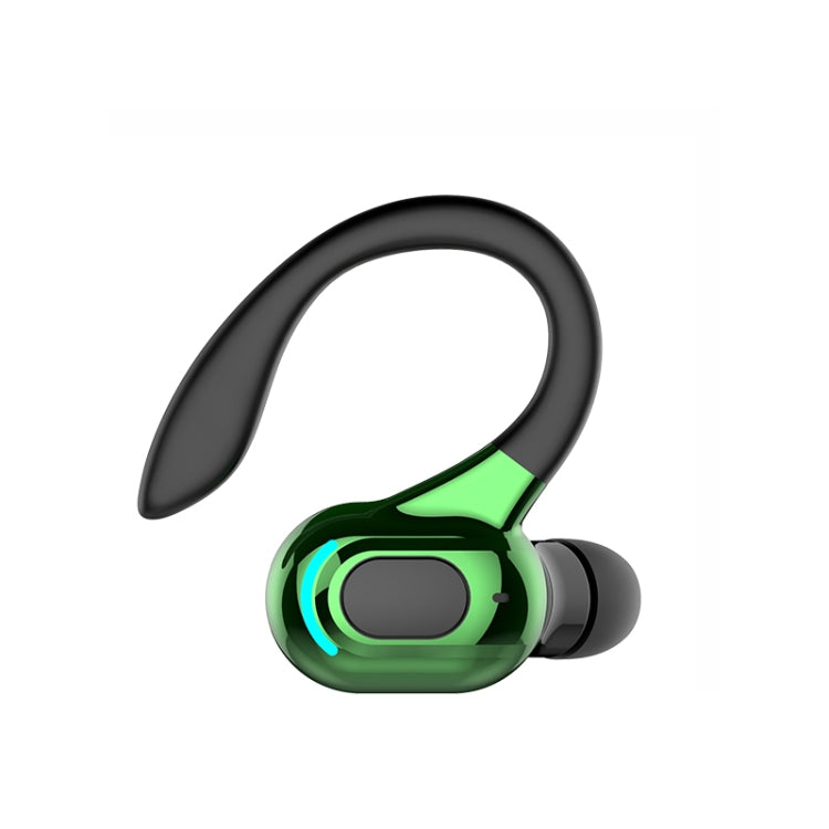 F8 Bluetooth 5.1 Ear-Mounted Stereo Wireless Sports Earphone(Black+Green) - Bluetooth Earphone by buy2fix | Online Shopping UK | buy2fix