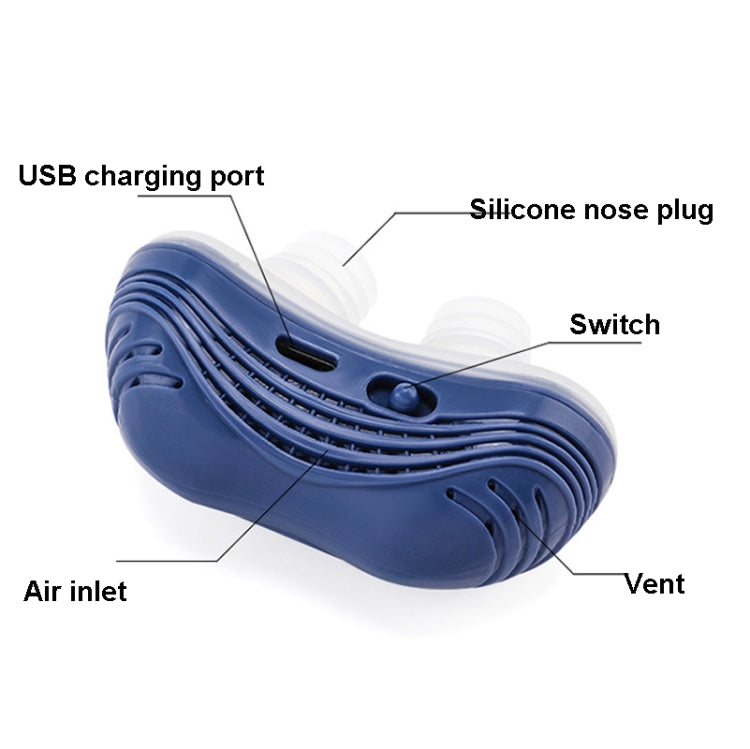 Sleeping Anti-snoring Electric Anti-snoring Device(Blue) - Anti Snoring Tools by buy2fix | Online Shopping UK | buy2fix