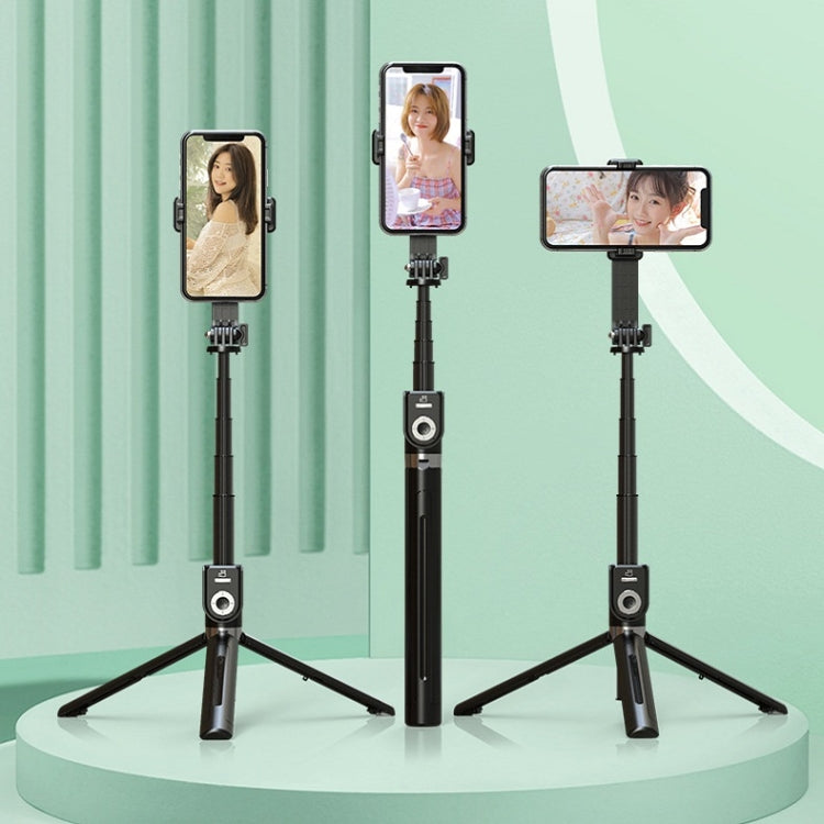 P81 1.7m Integrated Bluetooth Selfie Stick With Vibrato Remote Control Makeup Mirror - Consumer Electronics by buy2fix | Online Shopping UK | buy2fix