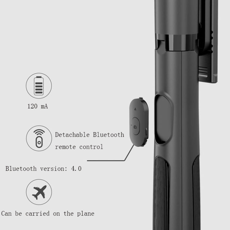 Wireless Bluetooth Selfie Stick Live Telescopic Bracket, Specification: Q05 (Black) - Consumer Electronics by buy2fix | Online Shopping UK | buy2fix