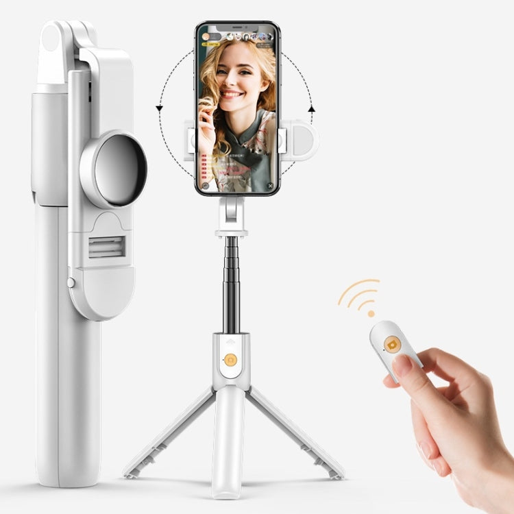 Mobile Phone Bluetooth Selfie Stick Live Bracket, Specification: K10S (With Fill Light White) - Consumer Electronics by buy2fix | Online Shopping UK | buy2fix