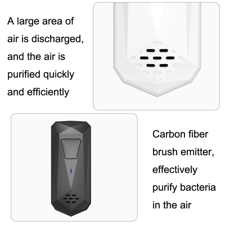 CT02 Negative Ion Air Purifier Pet Deodorant Removal Cleaner, Product specifications: EU Plug(White) - Home & Garden by buy2fix | Online Shopping UK | buy2fix