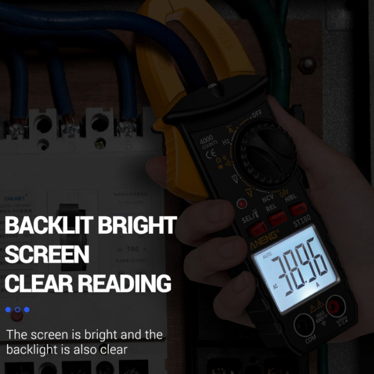 ANENG ST180 Digital Display Clamp AC & DC Intelligent Voltage Multimeter(Yellow) - Consumer Electronics by ANENG | Online Shopping UK | buy2fix