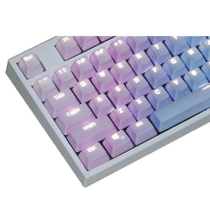 104 Keys Light-transmitting Dip-dyed Keycaps(Blue Enchantress) - Other by buy2fix | Online Shopping UK | buy2fix