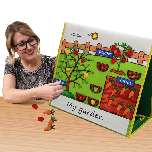Story Theme Portable Felt Board Classroom Desktop Auxiliary Teaching Kids(Fruit Vegetable Theme) - Early Education Toys by buy2fix | Online Shopping UK | buy2fix