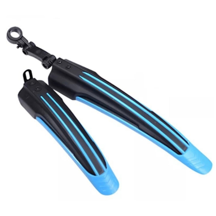 5 Sets  Dual Color Bicycle Mudguard Mountain Bike Fenders Set(Black Light Blue) - Outdoor & Sports by buy2fix | Online Shopping UK | buy2fix