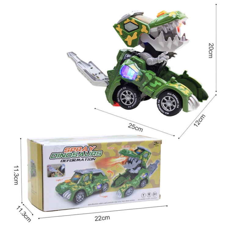 HG-884 Spray Deformation Dinosaur Fighting Vehicle Light Music Automatic Rotating Children Toys(Yellow) - Model Toys by buy2fix | Online Shopping UK | buy2fix
