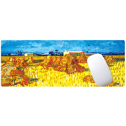 300x800x3mm Locked Am002 Large Oil Painting Desk Rubber Mouse Pad(Wheat Field) - Mouse Pads by buy2fix | Online Shopping UK | buy2fix