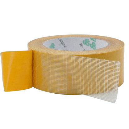 2 PCS 5mmx50 m Double-sided Fiberglass Grid Sticky Adhesive Fiber Transparent Mesh Tape - Tapes by buy2fix | Online Shopping UK | buy2fix