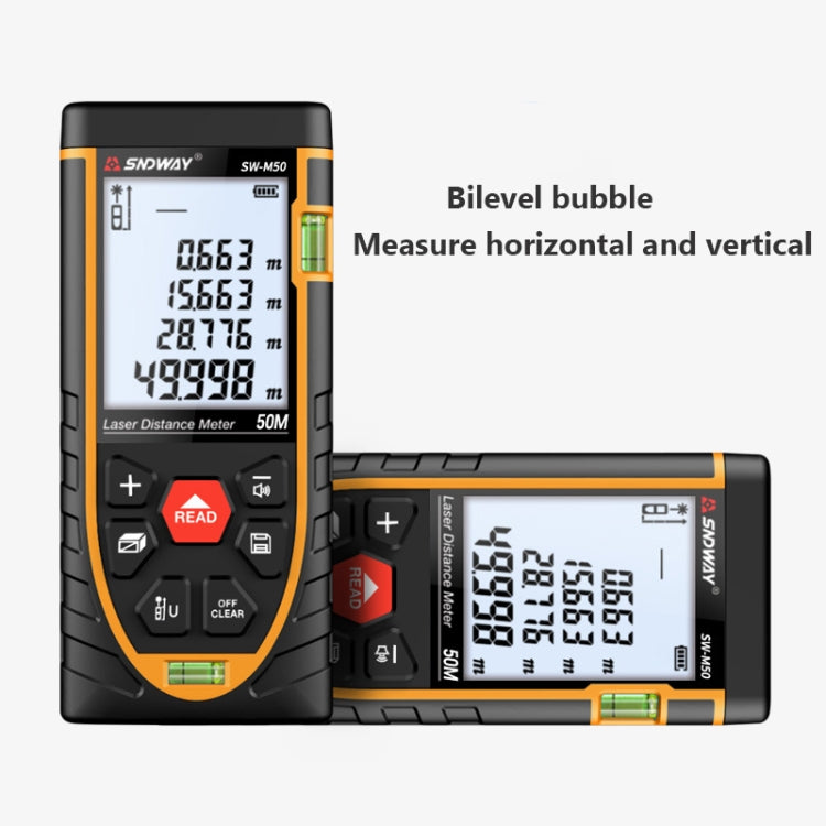 SNDWAY SW-M100 Laser Distance Meter Infrared Measuring Instrument, Distance: 100m - Laser Rangefinder by SNDWAY | Online Shopping UK | buy2fix