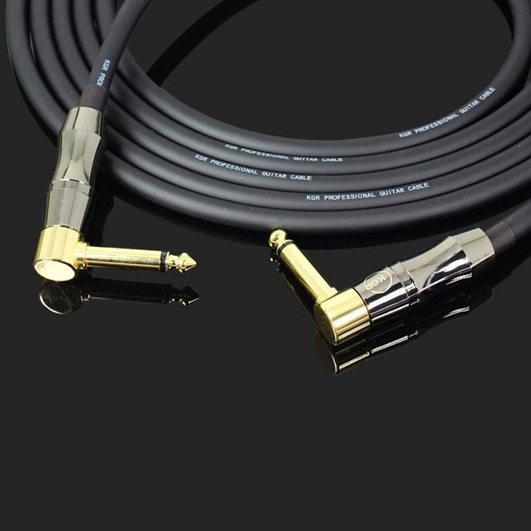 KGR Guitar Cable Keyboard Drum Audio Cable, Specification: 3m(Double Elbow Jack) - Instrument Audio Cables by KGR | Online Shopping UK | buy2fix