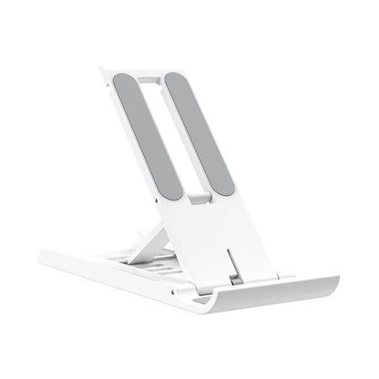 2 PCS K30 Multi-speed Adjustment Desktop Mobile Phone Bracket Notebook Folding Bracket(White) - Desktop Holder by buy2fix | Online Shopping UK | buy2fix