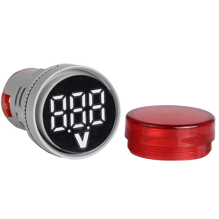 2 PCS DC Voltage Signal Indicator 22mm Round 6-100V Universal Voltmeter(ST16VD-02 White) - Current & Voltage Tester by SINOTIMER | Online Shopping UK | buy2fix