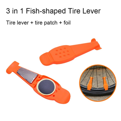 Multifunctional Bicycle Tire Changing Tool, Color: Orange+5 Tire Patches - Outdoor & Sports by buy2fix | Online Shopping UK | buy2fix