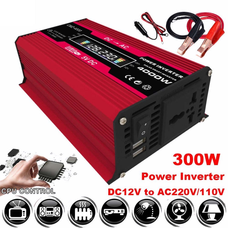 Solar Power System Inverters+30A Controller+18W 18V Solar Panel, Specification: Black 12V To 220V - Charger by buy2fix | Online Shopping UK | buy2fix