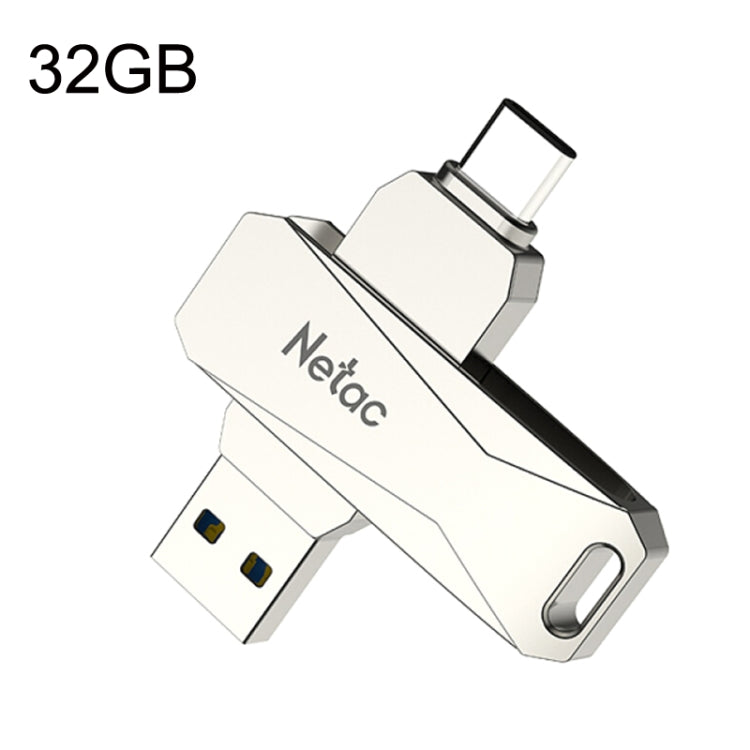 Netac U782C Type-C Dual Interface High-Speed Metal Computer USB Flash Drive, Capacity: 32GB - USB Flash Drives by Netac | Online Shopping UK | buy2fix