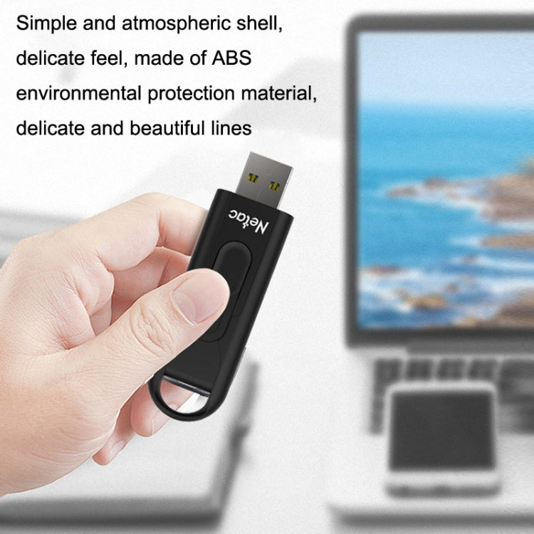 Netac U309 High Speed USB3.0 Push-Pull Encrypted USB Flash Drive, Capacity: 32GB - USB Flash Drives by Netac | Online Shopping UK | buy2fix