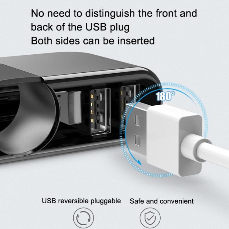 SHUNWEI Car Cigarette Lighter Charger 12/24V USB Converts Socket, Style: 3 Holes 2 USB Voltage - In Car by SHUNWEI | Online Shopping UK | buy2fix