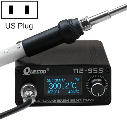 QUECOO 1.3-inch Screen Constant Temperature Soldering Iron, Set: US Plug (955+M8) - Electric Soldering Iron by QUECOO | Online Shopping UK | buy2fix