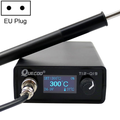 QUECOO 1.3 Inch Display Soldering Station with Handle, Set: EU Plug (Q19+P9) - Electric Soldering Iron by QUECOO | Online Shopping UK | buy2fix