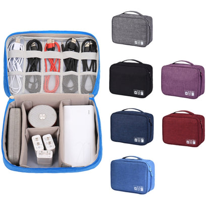 Multifunctional Cationic Digital U Disk Data Cable Storage Bag(Blue) - Other by buy2fix | Online Shopping UK | buy2fix