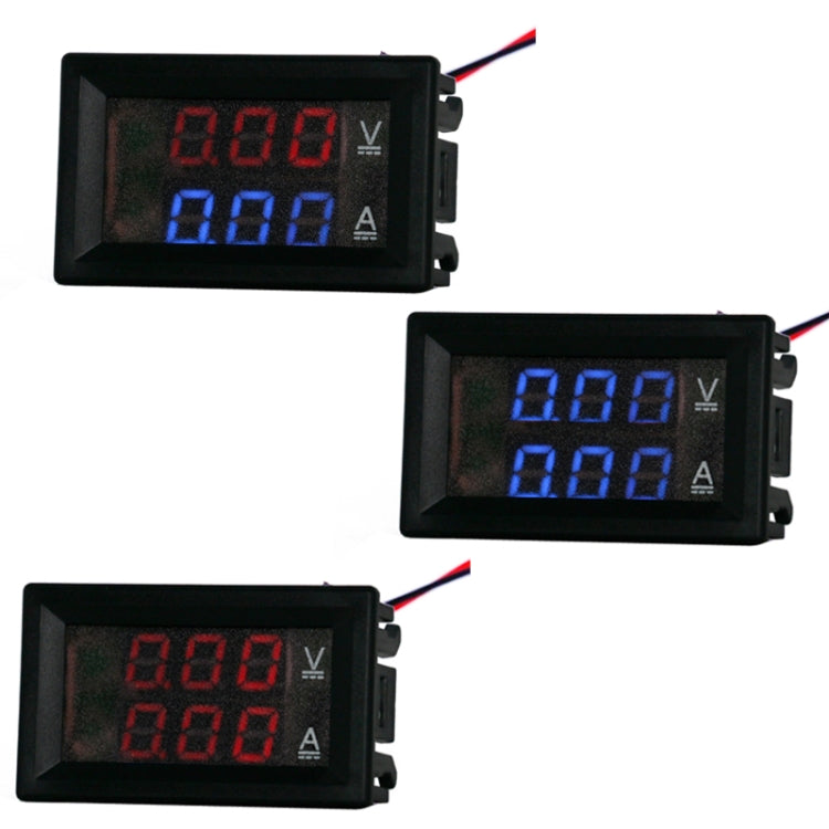 Dual-Display Voltage Current Meter Digital DC Voltage Meter, Specification: 10A (Red Blue) - Consumer Electronics by buy2fix | Online Shopping UK | buy2fix