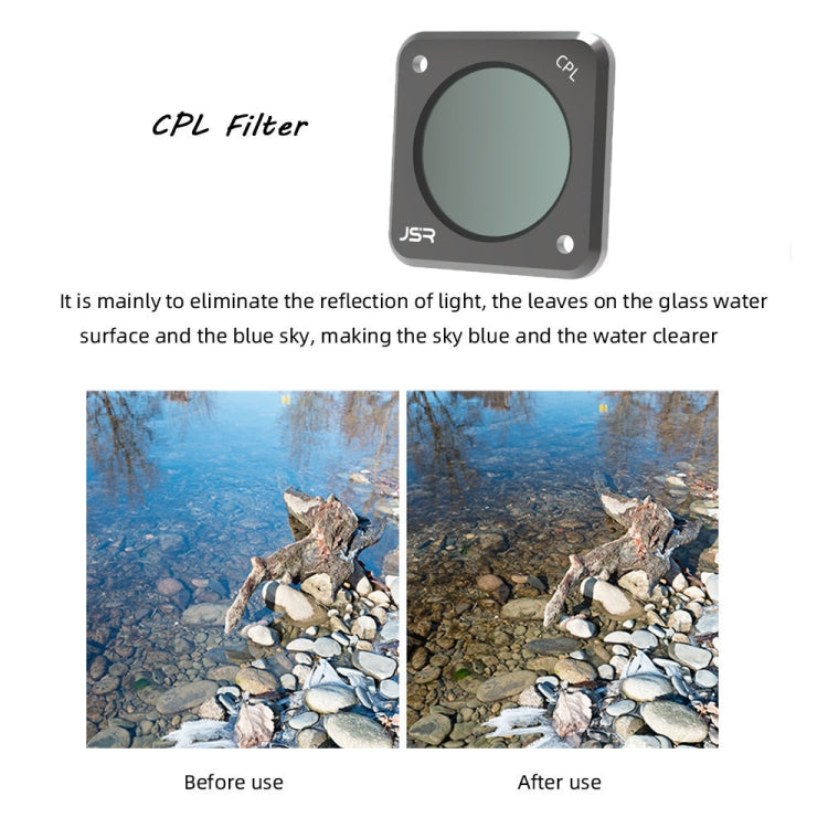 JSR  Action Camera Filters for DJI Action 2,Style:  ND16 - DJI & GoPro Accessories by JSR | Online Shopping UK | buy2fix