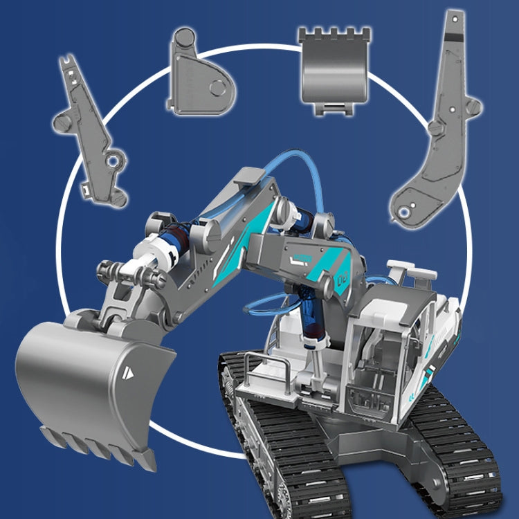 Children DIY Assembly Engineering Fleet Hydraulic Power Crawler Toy(Excavator) - DIY Developmental Toys by buy2fix | Online Shopping UK | buy2fix