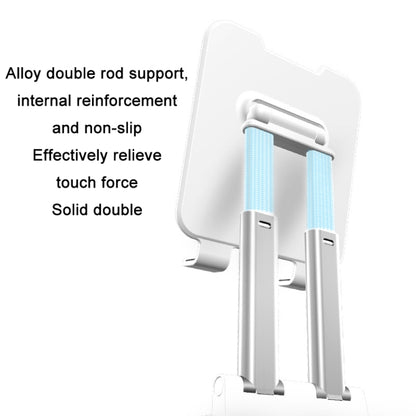 Tablet Mobile Phone Desktop Double Pole Lifting Folding Bracket, Color: Black (Small) - Desktop Holder by buy2fix | Online Shopping UK | buy2fix