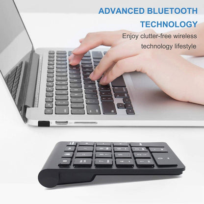 BT304 22 Keys Laptop Mini Wireless Keyboard, Spec: Bluetooth (Black) - Wireless Keyboard by buy2fix | Online Shopping UK | buy2fix