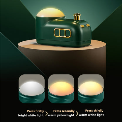 Retro Steam Train Air Humidifier USB Night Light Atmosphere Decor Lamp, Color: Green-Basic Model - Home & Garden by buy2fix | Online Shopping UK | buy2fix