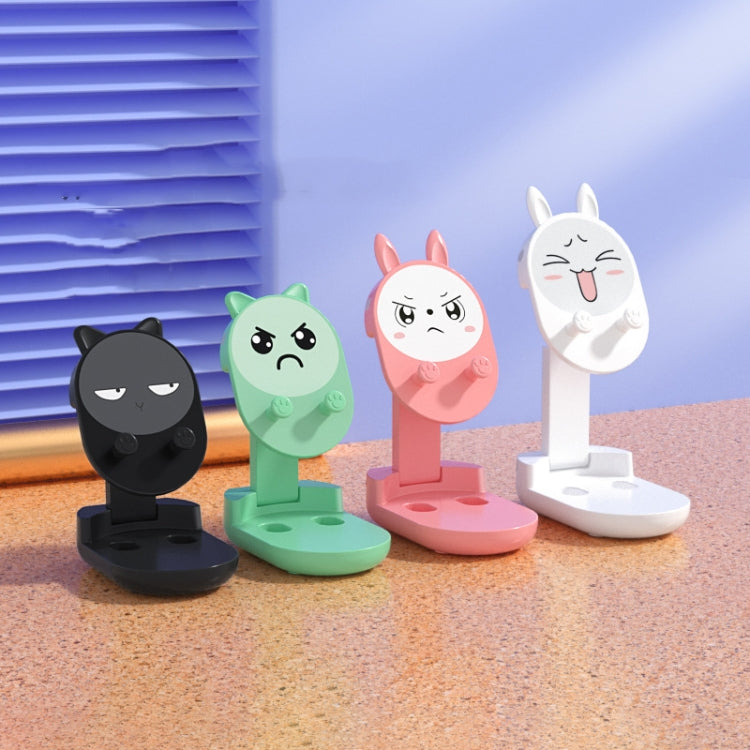 2PCS Mobile Phone Bracket Desktop Cute Cartoon Tablet Live Broadcast Bracket, Style: Cat Ear (Green) - Desktop Holder by buy2fix | Online Shopping UK | buy2fix