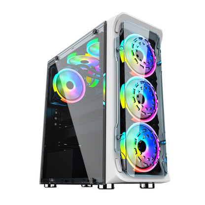 Computer CPU RGB luminous Radiator 8 Fans+Remote Control - Computer & Networking by buy2fix | Online Shopping UK | buy2fix