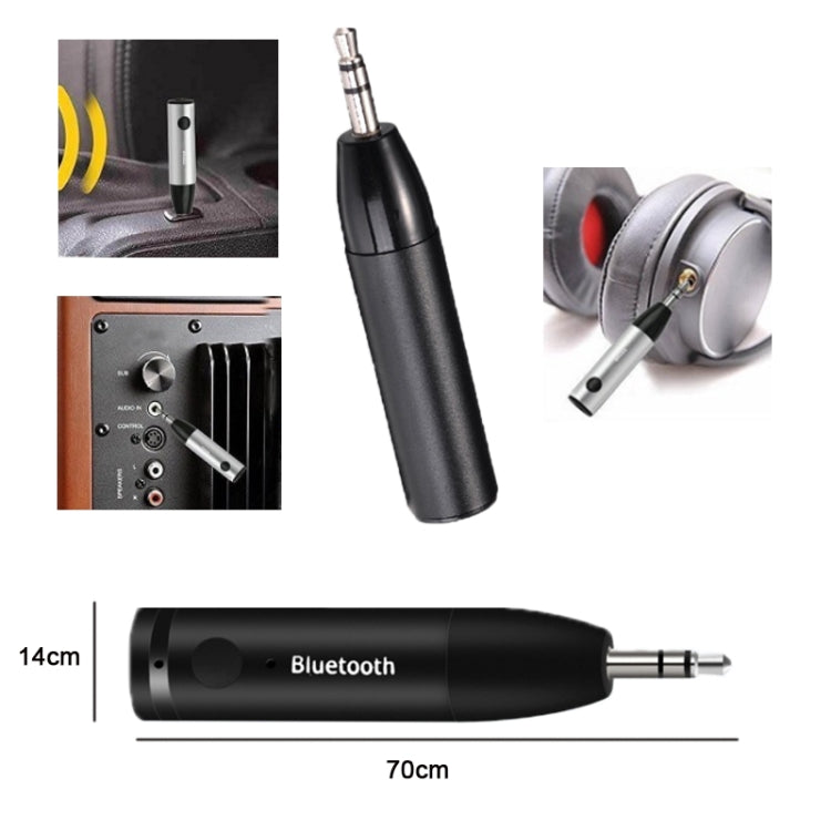 011 Bluetooth 5.0 AUX Audio Receiver 3.5mm Car Stereo Audio Adapter - Apple Accessories by buy2fix | Online Shopping UK | buy2fix
