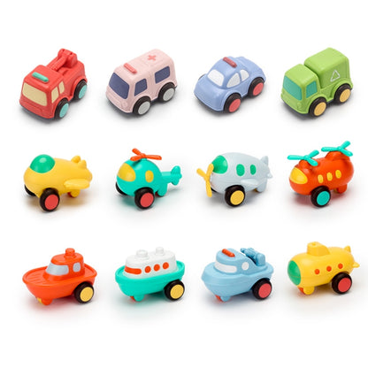 Children Cartoon Fell-Resistant Mini Inertial Pull Back Toy Car(Fire) - Model Toys by buy2fix | Online Shopping UK | buy2fix
