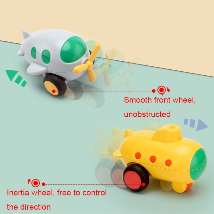 Children Cartoon Fell-Resistant Mini Inertial Pull Back Toy Car(Transport Aircraft) - Model Toys by buy2fix | Online Shopping UK | buy2fix