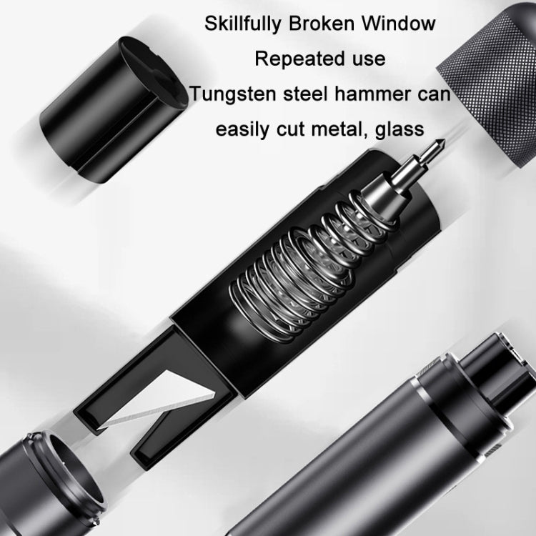 Vehicle Safety Hammer Multifunctional Underwater Emergency Window Breaker(Black) - In Car by buy2fix | Online Shopping UK | buy2fix