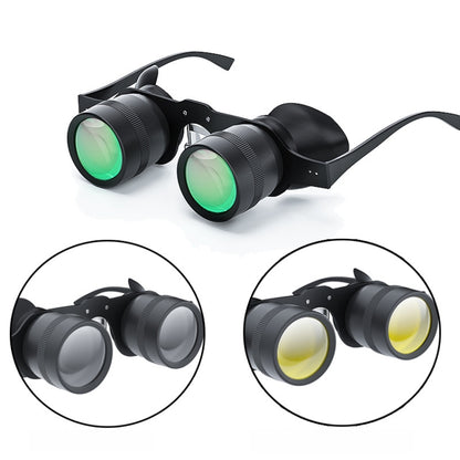 D-1548 10x HD Adjustable Focus Fishing Binoculars,Spec: With Grey+Yellow Polarised Lens - Binoculars by buy2fix | Online Shopping UK | buy2fix