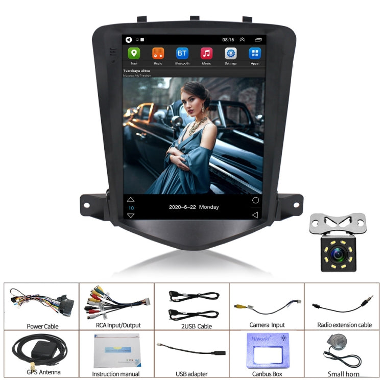For Chevrolet Cruze 9.7 inch Navigation Integrated Machine, Style: Standard+8 Light Camera(1+16G) - In Car by buy2fix | Online Shopping UK | buy2fix