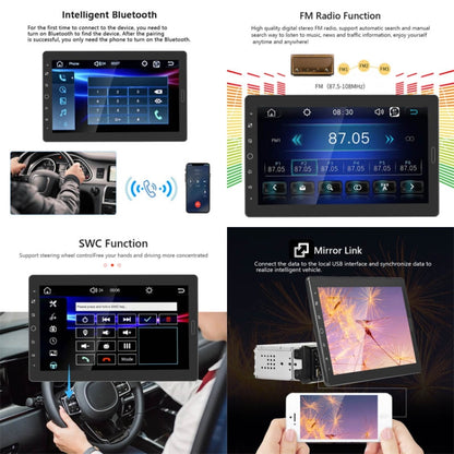 1310C 10.1 inch Car Full Screen Touch HD MP5 Wired Carplay Player, Style: Standard+4 Light Camera - In Car by buy2fix | Online Shopping UK | buy2fix