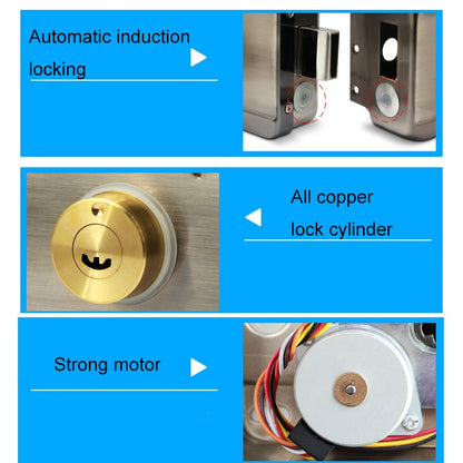 ID Access Control One Piece Induction Motor Lock Single Head IC Swipe Card - Security by buy2fix | Online Shopping UK | buy2fix