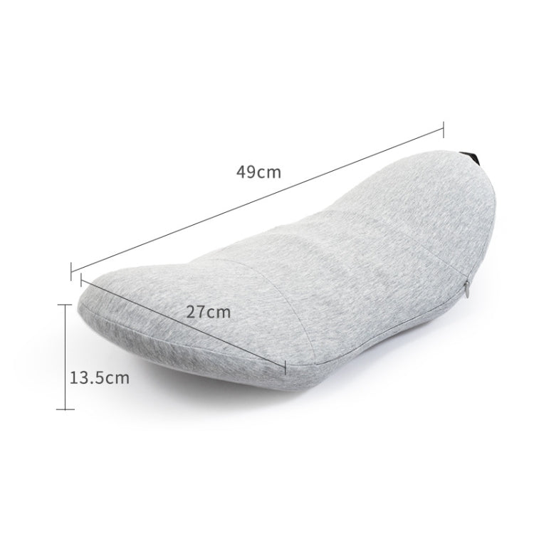 Memory Foam Lumbar Spine Cushion Pregnant Women Sleeping Lumbar Pillow(Dark Gray Crescent) - Home & Garden by buy2fix | Online Shopping UK | buy2fix